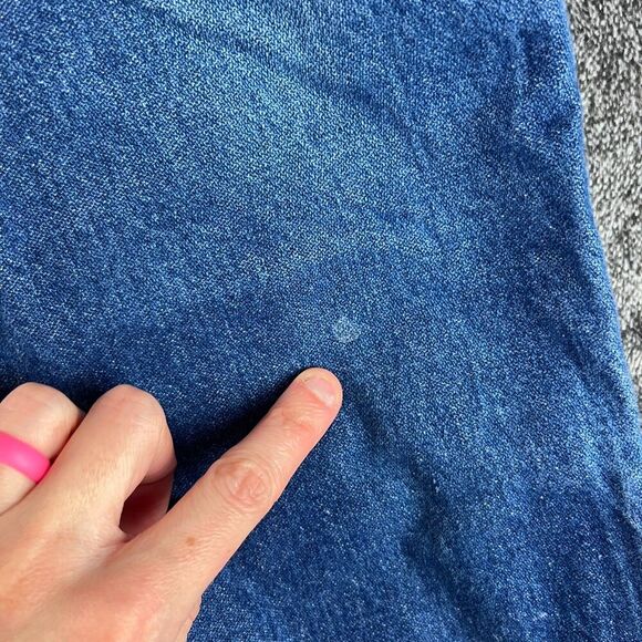 Vtg Wrangler 13MWZ Men's Jeans 35X38 (32X38) Blue Denim Jeans Made In USA - Picture 4 of 11